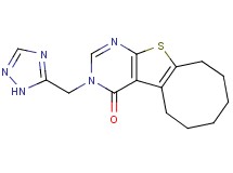 3-(1H-1,2,4-triazol-5-ylmethyl)-5,6,7,8,9,10-hexahydrocycloocta[4,5]thieno[2,3-d]pyrimidin-4(3H)-one