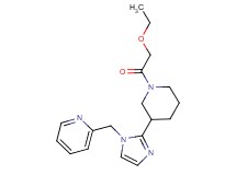 2-({2-[1-(ethoxyacetyl)-3-piperidinyl]-1H-imidazol-1-yl}methyl)pyridine