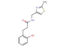 3-(2-hydroxyphenyl)-N-[(2-methyl-1,3-thiazol-4-yl)methyl]propanamide