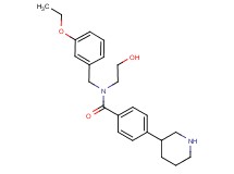 N-(3-ethoxybenzyl)-N-(2-hydroxyethyl)-4-piperidin-3-ylbenzamide