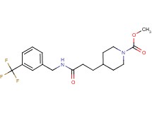 methyl 4-(3-oxo-3-{[3-(trifluoromethyl)benzyl]amino}propyl)piperidine-1-carboxylate