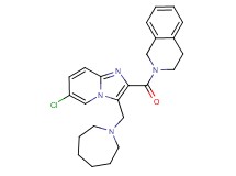 2-{[3-(1-azepanylmethyl)-6-chloroimidazo[1,2-a]pyridin-2-yl]carbonyl}-1,2,3,4-tetrahydroisoquinoline