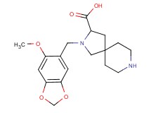 2-[(6-methoxy-1,3-benzodioxol-5-yl)methyl]-2,8-diazaspiro[4.5]decane-3-carboxylic acid