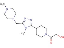 2-(4-{4-methyl-5-[(4-methylpiperazin-1-yl)methyl]-4H-1,2,4-triazol-3-yl}piperidin-1-yl)-2-oxoethanol