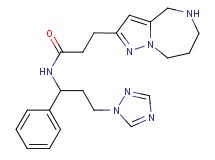 N-[1-phenyl-3-(1H-1,2,4-triazol-1-yl)propyl]-3-(5,6,7,8-tetrahydro-4H-pyrazolo[1,5-a][1,4]diazepin-2-yl)propanamide