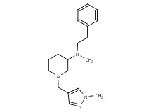 N-methyl-1-[(1-methyl-1H-pyrazol-4-yl)methyl]-N-(2-phenylethyl)-3-piperidinamine