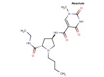 N-{(3R,5S)-1-butyl-5-[(ethylamino)carbonyl]pyrrolidin-3-yl}-1-methyl-2,4-dioxo-1,2,3,4-tetrahydropyrimidine-5-carboxamide