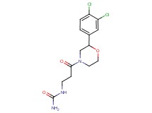 N-{3-[2-(3,4-dichlorophenyl)morpholin-4-yl]-3-oxopropyl}urea