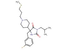 5-(3-fluorobenzyl)-3-isobutyl-5-{1-[3-(methylthio)propyl]-4-piperidinyl}-2,4-imidazolidinedione