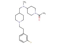 1-acetyl-N-({1-[2-(3-fluorophenyl)ethyl]-4-piperidinyl}methyl)-N-methyl-4-piperidinamine