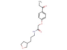2-(4-propionylphenoxy)-N-[3-(tetrahydrofuran-3-yl)propyl]acetamide