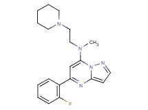 5-(2-fluorophenyl)-N-methyl-N-[2-(1-piperidinyl)ethyl]pyrazolo[1,5-a]pyrimidin-7-amine