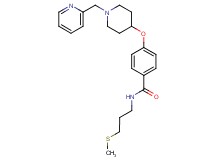 N-[3-(methylthio)propyl]-4-{[1-(2-pyridinylmethyl)-4-piperidinyl]oxy}benzamide