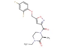 (3S)-4-({5-[(2,4-difluorophenoxy)methyl]-3-isoxazolyl}carbonyl)-1-ethyl-3-methyl-2-piperazinone