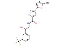 N-{2-hydroxy-2-[3-(trifluoromethyl)phenyl]ethyl}-3-(5-methyl-2-furyl)-1H-pyrazole-5-carboxamide