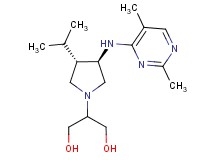 2-{rel-(3R,4S)-3-[(2,5-dimethyl-4-pyrimidinyl)amino]-4-isopropyl-1-pyrrolidinyl}-1,3-propanediol dihydrochloride