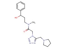 N-(3-hydroxy-3-phenylpropyl)-N-methyl-2-[5-(1-pyrrolidinylmethyl)-1H-tetrazol-1-yl]acetamide