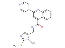 N-{[1-methyl-2-(methylthio)-1H-imidazol-5-yl]methyl}-2-(4-pyridinyl)-4-quinolinecarboxamide