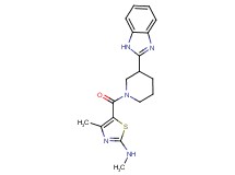 5-{[3-(1H-benzimidazol-2-yl)-1-piperidinyl]carbonyl}-N,4-dimethyl-1,3-thiazol-2-amine