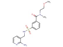 3-({[(2-aminopyridin-3-yl)methyl]amino}sulfonyl)-N-(2-methoxyethyl)-N-methylbenzamide