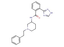 N-[1-(2-phenylethyl)-3-piperidinyl]-2-(1H-1,2,4-triazol-3-yl)benzamide