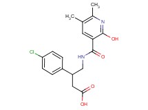 3-(4-chlorophenyl)-4-{[(2-hydroxy-5,6-dimethyl-3-pyridinyl)carbonyl]amino}butanoic acid
