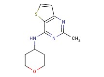 2-methyl-N-(tetrahydro-2H-pyran-4-yl)thieno[3,2-d]pyrimidin-4-amine