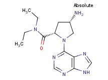 (4S)-4-amino-N,N-diethyl-1-(9H-purin-6-yl)-L-prolinamide