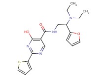 N-[2-(diethylamino)-2-(2-furyl)ethyl]-4-hydroxy-2-(2-thienyl)pyrimidine-5-carboxamide