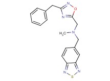 (2,1,3-benzothiadiazol-5-ylmethyl)[(3-benzyl-1,2,4-oxadiazol-5-yl)methyl]methylamine