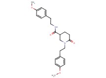 N,1-bis[2-(4-methoxyphenyl)ethyl]-6-oxo-3-piperidinecarboxamide