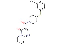 3-({4-[(3-methylphenyl)thio]-1-piperidinyl}carbonyl)-4H-pyrido[1,2-a]pyrimidin-4-one