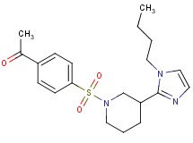 1-(4-{[3-(1-butyl-1H-imidazol-2-yl)piperidin-1-yl]sulfonyl}phenyl)ethanone