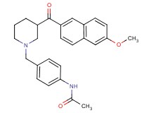N-(4-{[3-(6-methoxy-2-naphthoyl)-1-piperidinyl]methyl}phenyl)acetamide