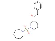 1-[1-(1-azepanylsulfonyl)-3-piperidinyl]-2-phenylethanone