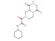 N-cyclohexyl-2-(6,9-dioxooctahydro-2H-pyrazino[1,2-a]pyrazin-2-yl)-2-oxoacetamide