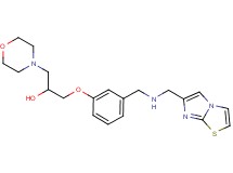 1-(3-{[(imidazo[2,1-b][1,3]thiazol-6-ylmethyl)amino]methyl}phenoxy)-3-(4-morpholinyl)-2-propanol