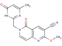 2-methoxy-6-[(4-methyl-6-oxo-1,6-dihydropyrimidin-2-yl)methyl]-5-oxo-5,6-dihydro-1,6-naphthyridine-3-carbonitrile