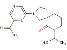 6-(7-isopropyl-6-oxo-2,7-diazaspiro[4.5]dec-2-yl)-2-pyrazinecarboxamide