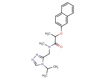 N-[(4-isopropyl-4H-1,2,4-triazol-3-yl)methyl]-N-methyl-2-(2-naphthyloxy)propanamide