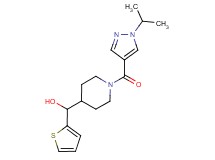 {1-[(1-isopropyl-1H-pyrazol-4-yl)carbonyl]-4-piperidinyl}(2-thienyl)methanol