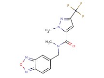 N-(2,1,3-benzoxadiazol-5-ylmethyl)-N,1-dimethyl-3-(trifluoromethyl)-1H-pyrazole-5-carboxamide