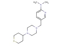N,N-dimethyl-5-{[4-(tetrahydro-2H-thiopyran-4-yl)piperazin-1-yl]methyl}pyridin-2-amine
