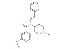 2-(methylamino)-N-(1-methyl-4-piperidinyl)-N-(2-phenylethyl)isonicotinamide