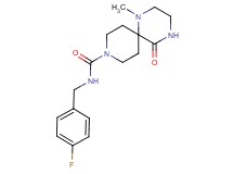 N-(4-fluorobenzyl)-1-methyl-5-oxo-1,4,9-triazaspiro[5.5]undecane-9-carboxamide
