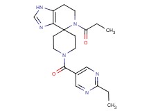 1'-[(2-ethylpyrimidin-5-yl)carbonyl]-5-propionyl-1,5,6,7-tetrahydrospiro[imidazo[4,5-c]pyridine-4,4'-piperidine]