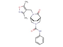 (1S*,5R*)-6-[(3,5-dimethyl-4-isoxazolyl)methyl]-7-oxo-N-phenyl-3,6-diazabicyclo[3.2.2]nonane-3-carboxamide