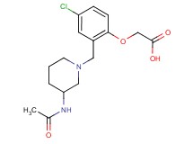 (2-{[3-(acetylamino)piperidin-1-yl]methyl}-4-chlorophenoxy)acetic acid
