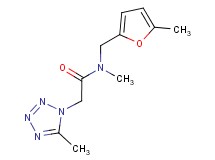 N-methyl-N-[(5-methyl-2-furyl)methyl]-2-(5-methyl-1H-tetrazol-1-yl)acetamide