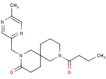 8-butyryl-2-[(5-methyl-2-pyrazinyl)methyl]-2,8-diazaspiro[5.5]undecan-3-one